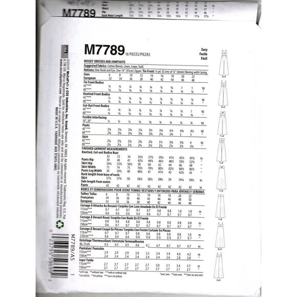 Vogue Misses 16 to 24 Circa 1955 Fitted Dress and Coat UNCUT Sewing Pattern - Picture 2 of 6